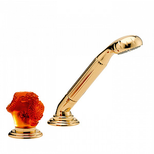 THG Dragon Sun Ручной душ на борт ванны, 2 отв., цвет: золото/хрусталь