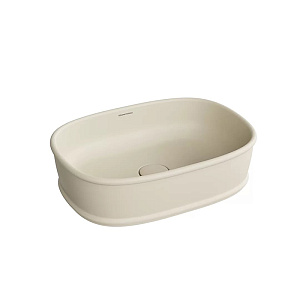 Kerama Marazzi Circo Раковина 50х36х13.5см., накладная, без отв., без перелива, цвет: песочный матовый