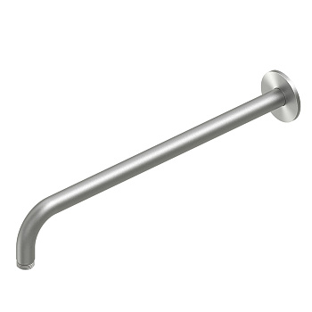 QuadroDesign Держатель верхнего душа, 40см, настенный, цвет: brushed stainless steel