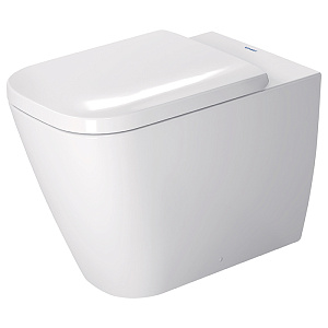 Duravit Happy D.2 Унитаз напольный пристенный вариант, для независимого подключения воды, с вертикальным смывом, цвет: белый