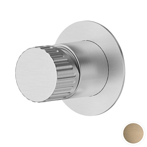 Newform Steel Line Смеситель для душа, встраиваемый, на 1 выход, цвет: PVD Brushed pale gold