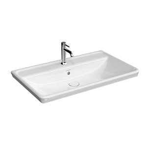 Kerama Marazzi Elegance Раковина подвесная 80см, с 1 отв., цвет: белый глянцевый