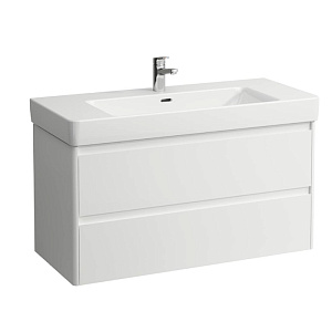 Laufen Base 2.0 База с раковиной, 102x44.5x51.5см., 2 ящика, цвет: белый глянцевый 