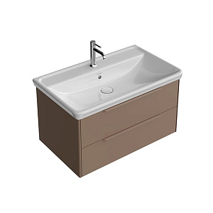 Kerama Marazzi Elegance Тумба подвесная 80см, 2 ящика, цвет: пудровая глина