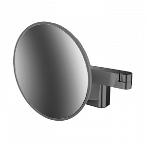 Emco Evo Косметическое зеркало, LED, Ø209mm, 2-колено, 5x увелич., подвесной, цвет: черный