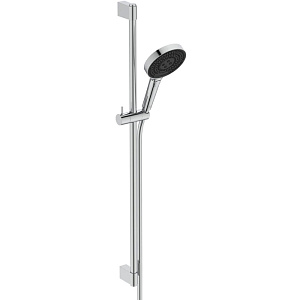 Ideal Standard Solos Душевой гарнитур со штангой 90cм., Металлическая штанга и держатель ручного, 3-функциональный (Rain, Silkrain, Active) ручной душ, шланг 175см., цвет: хром