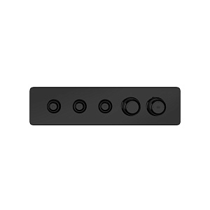 Gessi Hi-Fi Eclectic Смеситель для душа настенный встраиваемый, термостатический, с 3 запорными кнопками, цвет: черный матовый