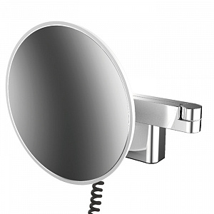 EMCO Evo Зеркало косметическое, LED, Ø209мм,  двойной, snoer, ELS, 3x кратное увеличение, подвесной, цвет: хром