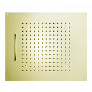 BOSSINI DREAM/2 Верхний душ 570 x 470 мм, с 4 LED RGB, 2 режима (дождь, каскад), блок питания/управления, Cromoterapia, цвет: золото