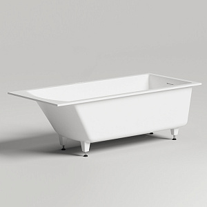 Salini Cascata kit Встраиваемая ванна 180х80х60см, донный клапан, материал: S-Sense, цвет: белый глянцевый