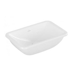 Villeroy&Boch Loop&Friends Раковина 45х28х18.5см., встраиваемая снизу, без отв., с переливом, цвет: альпийский белый