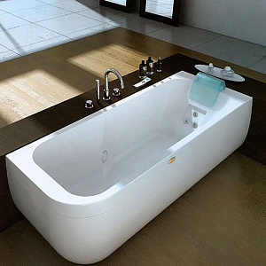 Jacuzzi Aquasoul Lounge Ванна 180x80x57 см гидромассажная пристенная Sx, без отв., цвет: белый