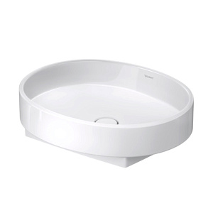 Duravit Balcoon Раковина 55х45см., накладная, без отв., без перелива, DuraShield, цвет: белый матовый