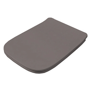Artceram A16 Крышка с сиденьем Slim для унитаза, механизм soft-close, цвет: gravel/хром