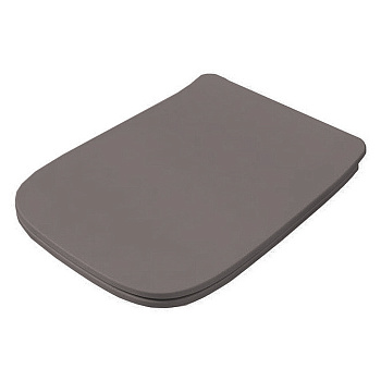 Artceram A16 Крышка с сиденьем Slim для унитаза, механизм soft-close, цвет: gravel/хром