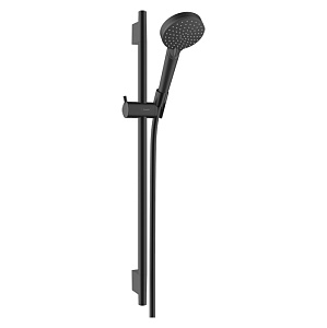 Hansgrohe Vernis Blend Душевой комплект с штангой 65см., ручным душем и шлангом, цвет: черный матовый