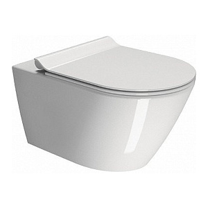 GSI Kube X Унитаз подвесной 55x36см., с креплением, цвет: белый глянцевый 