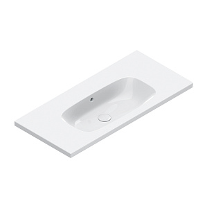 Catalano Alvea Раковина 100х46см., подвесная или на мебель, без отв., цвет: белый глянцевый