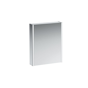 Laufen Frame Зеркальный шкаф 60x75см., LED-подсветка, сенсор, алюминий, 1 дверь, 2 розетки