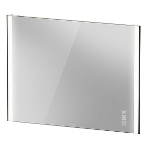 Duravit XViu Зеркало с подсветкой 102x80x4см, сенсорное управление, цвет: черный матовый