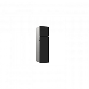 EMCO Asis Pure Модуль для унитаза, встраиваемый, ершик, Держатель бумаги, дверь правая, цвет: черный