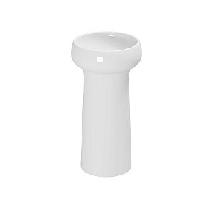 Azzurra Graal Раковина круглая напольная 40xH85см, без отв., слив в пол, цвет: Bianco lucido