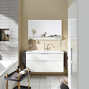 Burgbad Eqio Комплект мебели с раковиной 123см, цвет: белый глянец