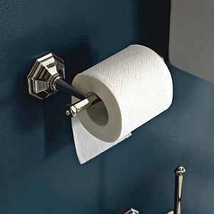 Sbordoni Deco Держатель для туалетной бумаги, подвесной, цвет: никель/белый
