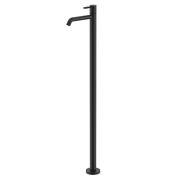 NEMO Round Смеситель для раковины, напольный, с донным клапаном, цвет: черный матовый