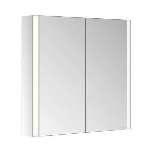Keuco Somaris Зеркальный шкаф, 80x710x128мм2-дверный двустор. зеркало, P 44 c плавным закр., корпус: алюминий серебристый цвет: