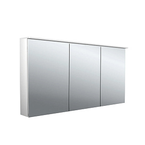 Emco Pure II Зеркальный шкаф 140см., с подсветкой  Lichtsegel, навесная модель, с подсв. для раковины, 3 дверки