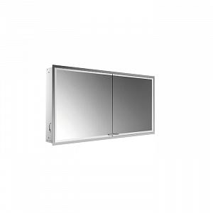 EMCO Prestige2 Зеркальный шкаф 66х131.5см., встраиваемый, LED-подсветка, 2 двери, 2 полки, розетка, без EMCO light system