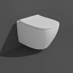 Simas Juniper Унитаз подвесной 53x37см, слив TORNADO (green vertigo), цвет: белый глянец