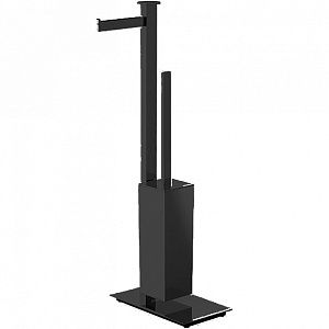 Colombo Units Напольная стойка с держателем т/б и ершом, SX, цвет: черный матовый