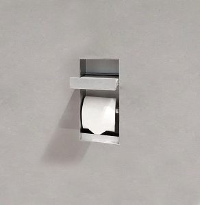Antonio Lupi Sesamo Держатель для туалетной бумаги, встраиваемый в стену, 25х10.4х19.8 см, из нержавеющей стали AISI 304, отделка алюминий