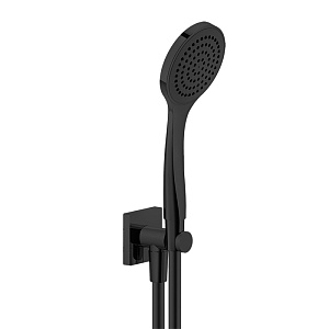 Gessi Emporio shower Душевой гарнитур, состоящий из вывода воды, держателя, шланга 1,5м и лейки, цвет: Black XL