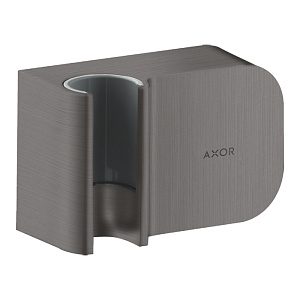 Axor One Шланговое подсоединение с держателем ручного душа цвет: шлифованный черный хром