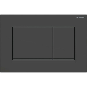 Geberit Sigma20 Клавиша для двойного смыва, квадратная, цвет: черный матовый