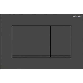 Geberit Sigma20 Клавиша для двойного смыва, квадратная, цвет: черный матовый