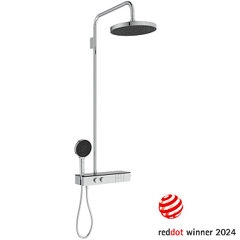 Ideal Standard Solos Душевая система с термостатическим смесителем, 3-функциональный (Rain, Silkrain, SecondSkin) верхний душ 30см, ручной душ 3-х фукциональный, шланг 175см, цвет: хром