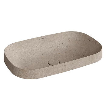 Kerama Marazzi Magica Раковина встраиваемая сверху, 65.5х42см., без отв., цвет:  бежевый камень