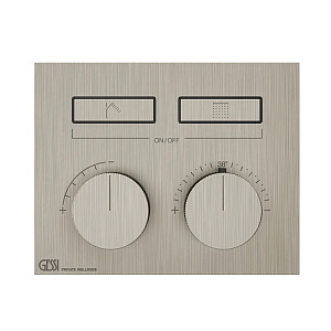 Gessi Hi-Fi Gessi Hi-Fi Термостат для душа, с включением до 2 источников одновременно, цвет: Finox Brushed Nickel