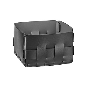 ADJ Корзинка Mini Bottega, 19x19xH13 см., цвет: черный/серый