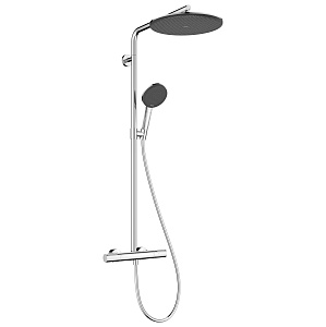 Hansgrohe Raindance Alive S Puro Душевая система Showerpipe 300 1jet с термостатом Ecostat Element, цвет: хром