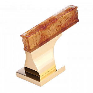 THG Ginkgo Вентиль смесителя для раковины, на горячую воду, цвет: полированное золото