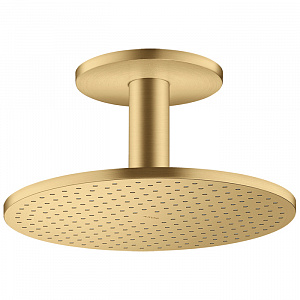 Axor  ShowerSolutions Верхний душ, Ø 30см, 2jet, с держателем 10см, потолочный монтаж, цвет: шлифованное золото