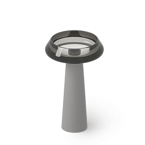 Dea Design Pedestal Basin Раковина 54.5x54.5х90см., напольная, без отв., Glasstech, прозрачная смола, цвет: Smoky Black R4