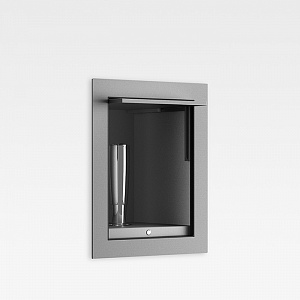 Armani Roca Island Комплект: Гигиенический выдвижной душ встроенный в шкафчик, шланг 1.8 м, цвет: silver/brushed steel