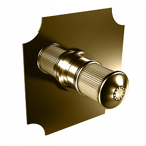 BONGIO IMPERO Переключатель на 2 положения, ручка с прозрачными кристаллами SWAROVSKY®, внешняя часть, цвет золото