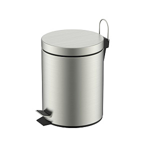 NEMO Ведро 5л., напольное, цвет: брашированный никель